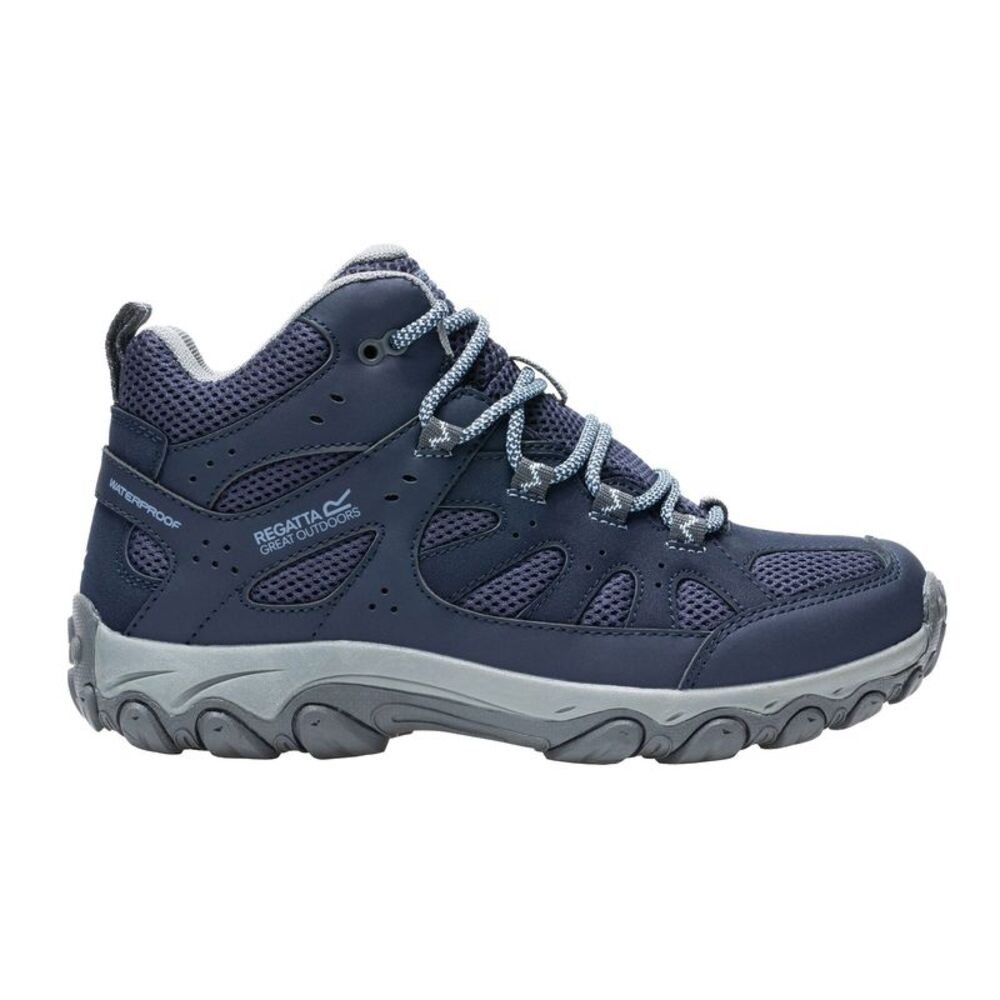 Regatta Womens/Ladies Edgepoint IV Mid Cut Walking Boots / Navy/Dusky Blue
